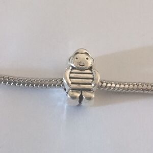 Silver Boy Charm for‎ Pandora Style Bracelet